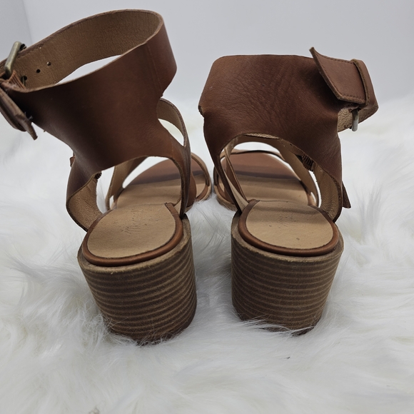 Madewell Brown Leather Flat Sandals - Picture 3 of 6